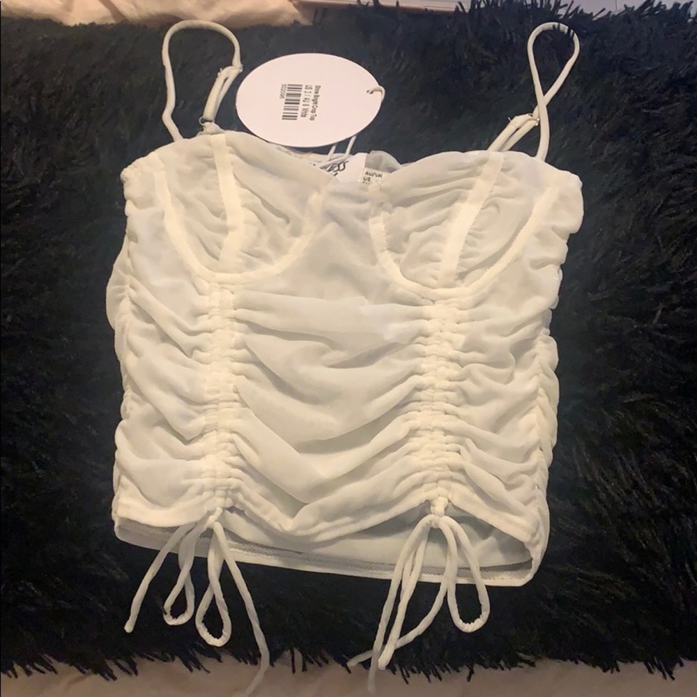 NWT Princess Polly White Crop Top!